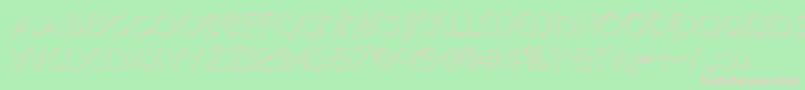 Tristrams Font – Pink Fonts on Green Background