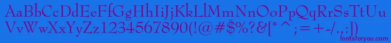 Saiba mais sobre a fonte Metropolc Fonte Metropolc – fontes roxas em um fundo azul