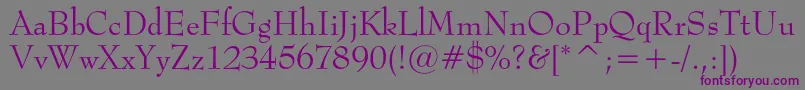 Metropolc Font – Purple Fonts on Gray Background