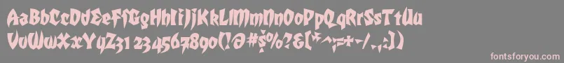 Mk5style Font – Pink Fonts on Gray Background