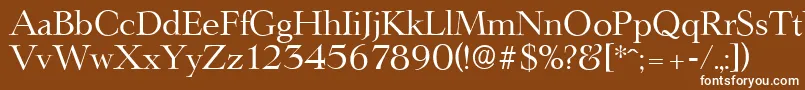 LingwoodserialRegular Font – White Fonts on Brown Background