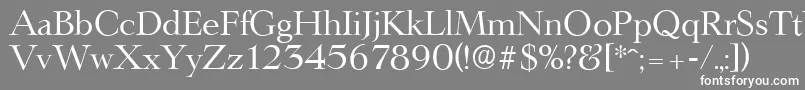 LingwoodserialRegular Font – White Fonts on Gray Background