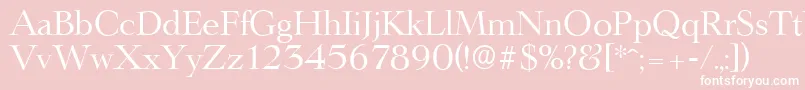 LingwoodserialRegular Font – White Fonts on Pink Background