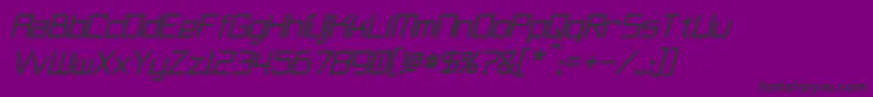 FurmaniteItalic Font – Black Fonts on Purple Background