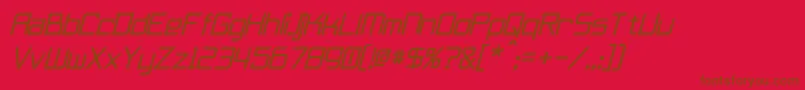 fuente FurmaniteItalic – Fuentes Marrones Sobre Fondo Rojo