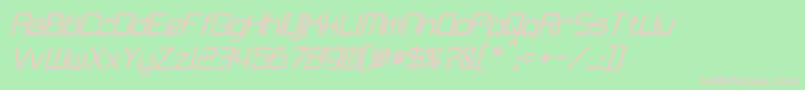 FurmaniteItalic Font – Pink Fonts on Green Background