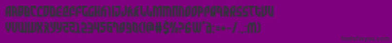Zonerider-Schriftart – Schwarze Schriften auf violettem Hintergrund