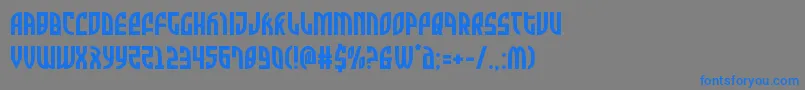 Zonerider Font – Blue Fonts on Gray Background