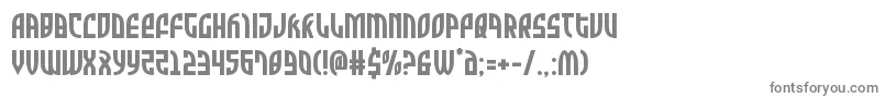 フォントZonerider – 白い背景に灰色の文字