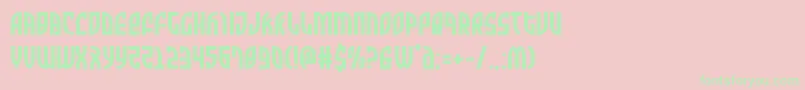 Zonerider Font – Green Fonts on Pink Background