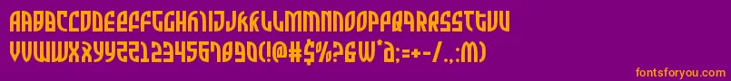 Zonerider Font – Orange Fonts on Purple Background