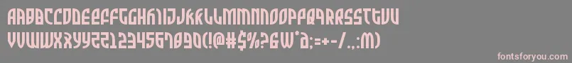 Fonte Zonerider – fontes rosa em um fundo cinza