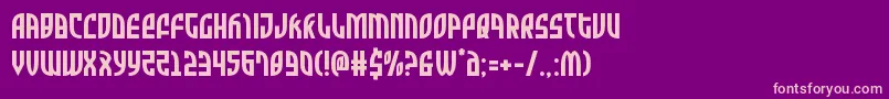 Zonerider Font – Pink Fonts on Purple Background