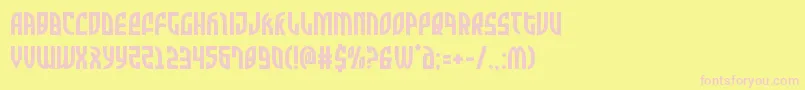 Zonerider Font – Pink Fonts on Yellow Background