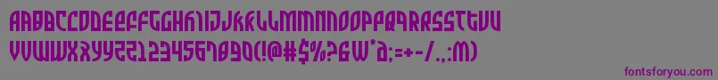 Zonerider Font – Purple Fonts on Gray Background