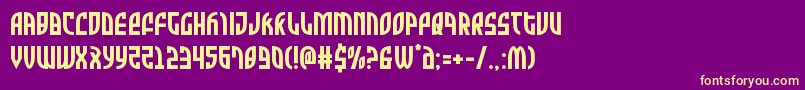 Zonerider Font – Yellow Fonts on Purple Background