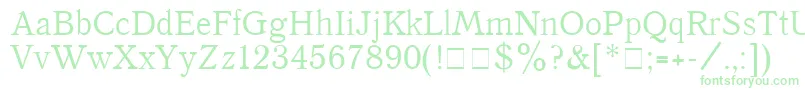 Quantpla Font – Green Fonts on White Background