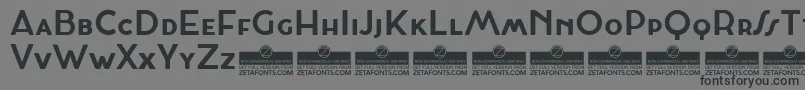 CocosignumMaiuscolettoBoldTrial Font – Black Fonts on Gray Background