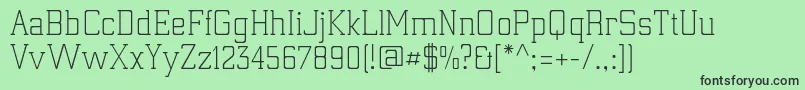 ElectrumadfexpLight Font – Black Fonts on Green Background