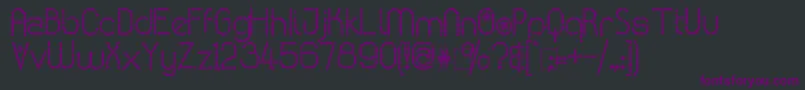 KingthingsPoppalok Font – Purple Fonts on Black Background