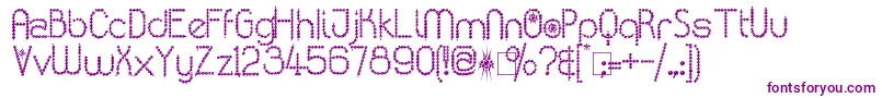 KingthingsPoppalok Font – Purple Fonts on White Background