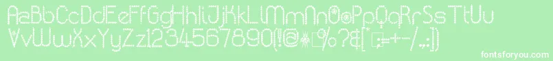 KingthingsPoppalok Font – White Fonts on Green Background