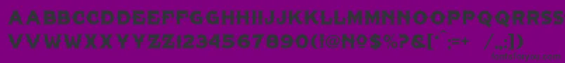 フォントTonicLhfLiver – 紫の背景に黒い文字