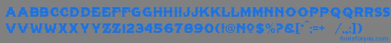 TonicLhfLiver Font – Blue Fonts on Gray Background