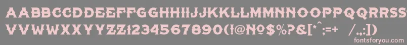 TonicLhfLiver Font – Pink Fonts on Gray Background