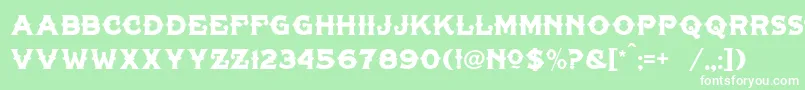 TonicLhfLiver Font – White Fonts on Green Background