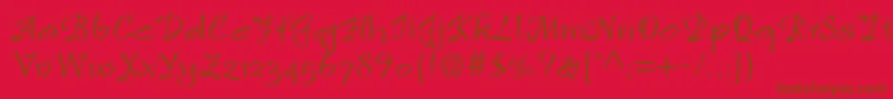 En savoir plus sur la police Rulingscriptltstd2 Police Rulingscriptltstd2 – polices brunes sur fond rouge