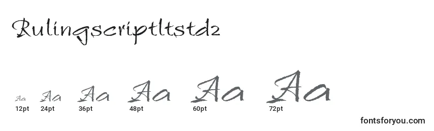 Rulingscriptltstd2 Font Sizes