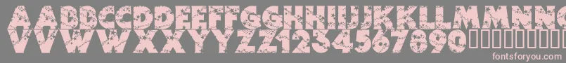 Wizardry Font – Pink Fonts on Gray Background