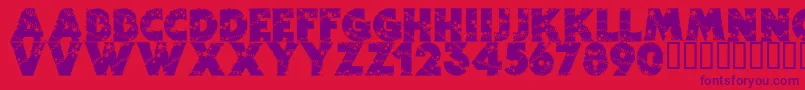 Wizardry Font – Purple Fonts on Red Background