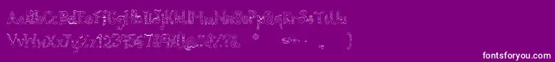 ByronDaze Font – White Fonts on Purple Background