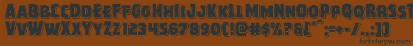 Howlinmadpunch Font – Black Fonts on Brown Background