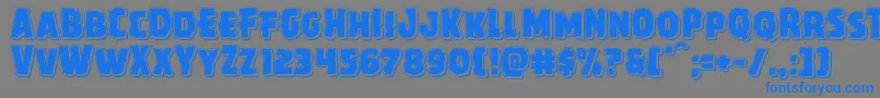 Howlinmadpunch Font – Blue Fonts on Gray Background