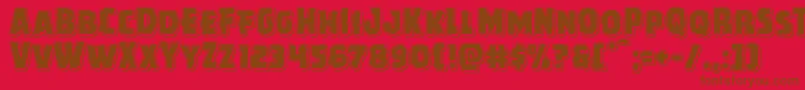 Howlinmadpunch Font – Brown Fonts on Red Background
