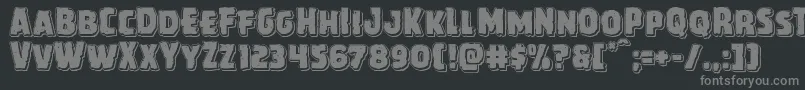 Howlinmadpunch Font – Gray Fonts on Black Background