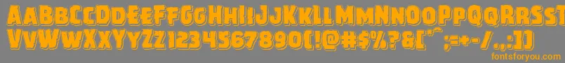 Howlinmadpunch Font – Orange Fonts on Gray Background