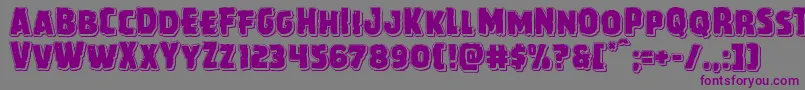 Howlinmadpunch Font – Purple Fonts on Gray Background