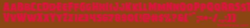 Howlinmadpunch Font – Red Fonts on Brown Background