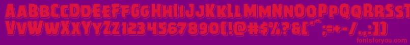 fuente Howlinmadpunch – Fuentes Rojas Sobre Fondo Morado