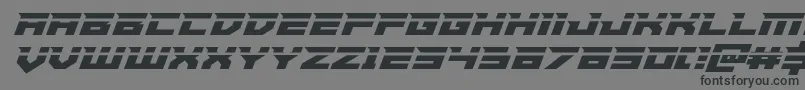 Fonte Paladinslaser – fontes pretas em um fundo cinza