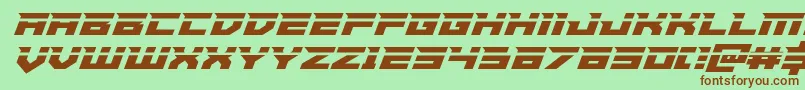En savoir plus sur la police Paladinslaser Police Paladinslaser – polices brunes sur fond vert