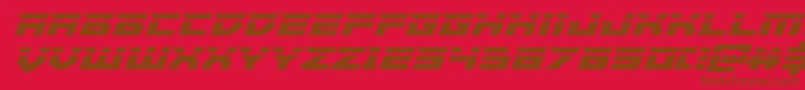 Paladinslaser-fontti – ruskeat fontit punaisella taustalla