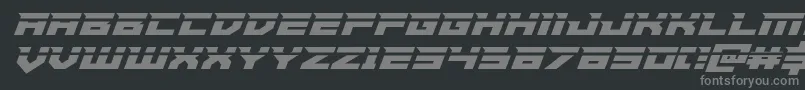Шрифт Paladinslaser – серые шрифты на чёрном фоне