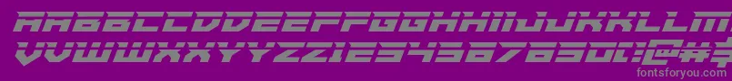 Paladinslaser Font – Gray Fonts on Purple Background