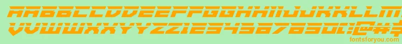 fuente Paladinslaser – Fuentes Naranjas Sobre Fondo Verde