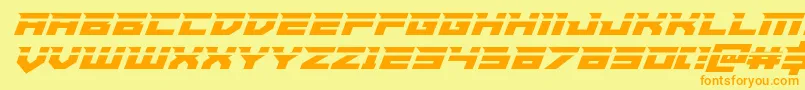 Шрифт Paladinslaser – оранжевые шрифты на жёлтом фоне